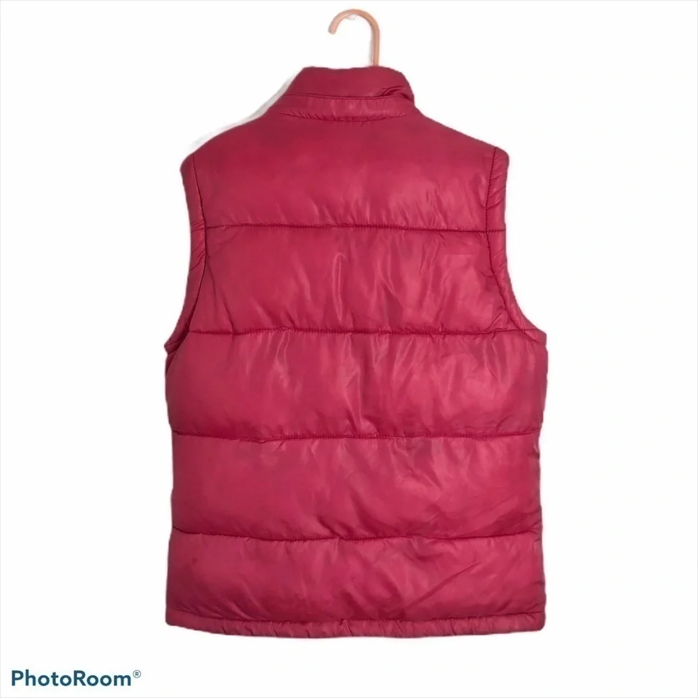Mini Boden Pink Puffer Vest Girls 9-10 Y Kids Full Zip